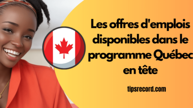 Les offres d'emplois disponibles dans le programme Québec en tête
