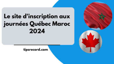 Le site d'inscription aux journées Québec Maroc 2024