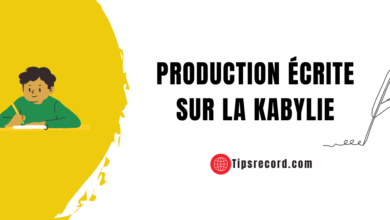 Production écrite sur la Kabylie 4am