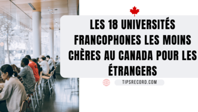 universités francophones les moins chères au Canada pour les étudiants étrangers