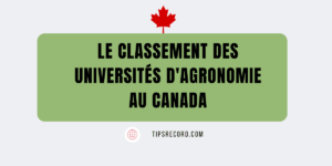 Le classement des universités d'agronomie au Canada